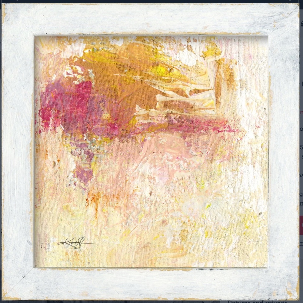 Framed Abstract Painting, by Kathy Morton Stanion - Serenity Abstraction 4